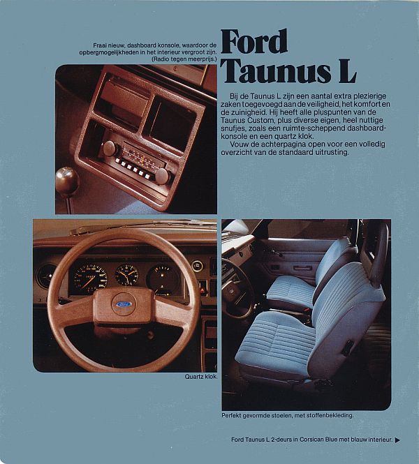Ford Taunus Reclame folder